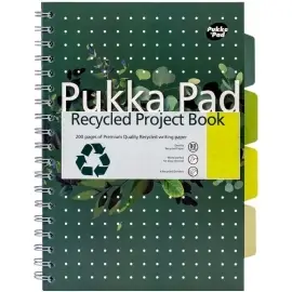 Kołozeszyt Pukka Pad B5 Project Book z recyklingu zielony - Pukka Pads