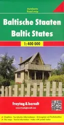 Kraje bałtyckie litwa łotwa estonia mapa 1:400 000 - Opracowanie zbiorowe
