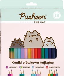 Kredki ołówkowe 18 kolorów Pusheen BAMBINO - ST-MAJEWSKI