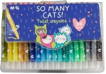 Kredki twistery So Many Cats 36 kolorów M&G