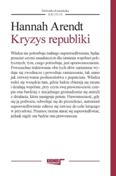 Kryzys republiki - Hannah Arendt