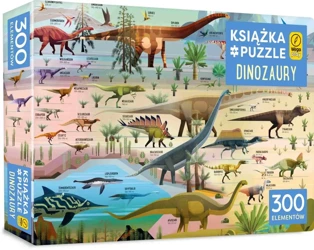 Książka i puzzle Dinozaury 300 elementów - Rachel Firth