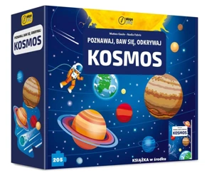 Książka i puzzle Poznawaj, baw się, odkrywaj Kosmos 205 elementów - Matteo Gaule