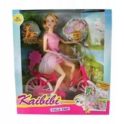 Lalka Przejażdżka rowerowa z pupilem - Sabi Toys