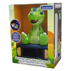 Lampka nocna budzik cyfrowy Lexibook RL800DINO