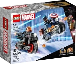 Lego MARVEL 76260 (4szt) Motocykle Czarnej Wdowy..