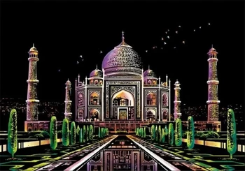 Magiczna Zdrapka - Taj Mahal 40,5x28,5cm - Yuelu