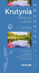 Mapa - Krutynia - Warpuny, Jabłoń, 1:50 000 - Opracowanie Zbiorowe