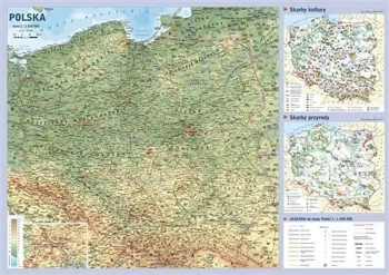 Mapa Polski podręczna 1:1 500 000 (JMP) - praca zbiorowa