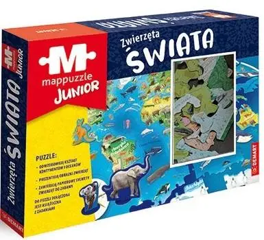 Mappuzzle Junior - Zwierzęta świata - Opracowanie zbiorowe