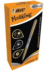 Marker Marking Metallic Ink złoty i srebr. (12szt) - BIC