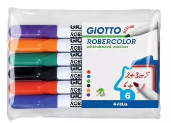 Marker suchościeralny 6 kolorów GIOTTO