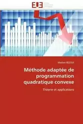 Méthode adaptée de programmation quadratique convexe - BEZOUI-M