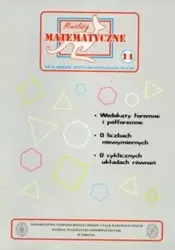 Miniatury matematyczne 11 Wielokąty foremne... - Zbigniew Bobiński, Jozef Macys, Mentzen Mieczysła
