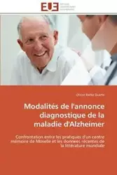 Modalités de l'annonce diagnostique de la maladie d'alzheimer - DUARTE-o