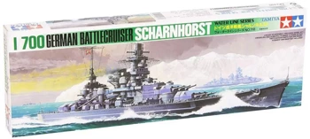 Model plastikowy Niemiecki krążownik Scharnhorst - Tamiya