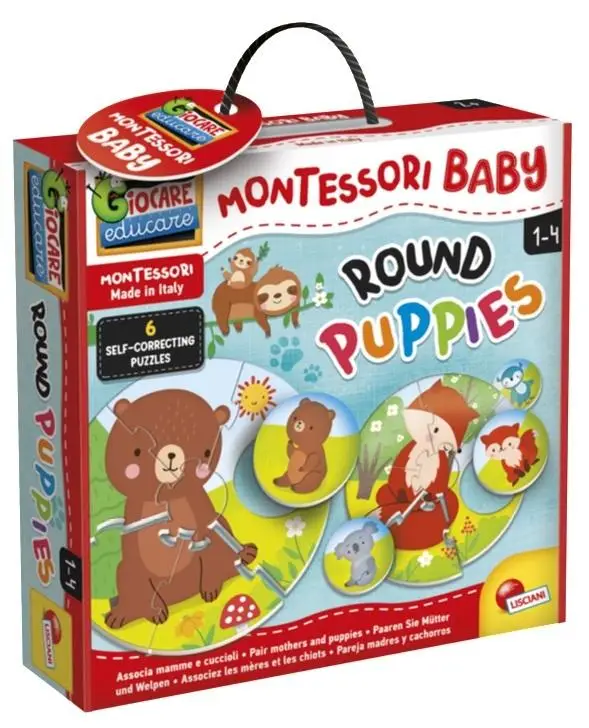 Montessori Baby - Okrągłe puzzle - Lisciani