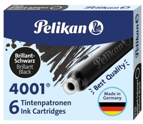 Naboje krótkie TP/6 czarne - PELIKAN