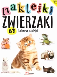 Naklejki zwierzaki. 63 kolorowe naklejki - praca zbiorowa