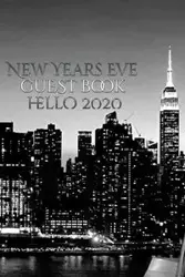 New Years Eve Iconic   Manhattan Night  Skyline Hello 2020  blank guest book - Michael Huhn Sir