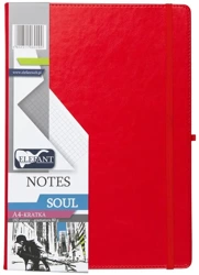 Notes A4 Soul kratka czerwony - Elefant