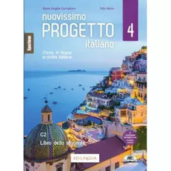 Nuovissimo Progetto italiano 4 Podręcznik do włoskiego dla młodzieży i dorosłych Poziom C2 - Marin Telis, Maria Angela Cernigliaro