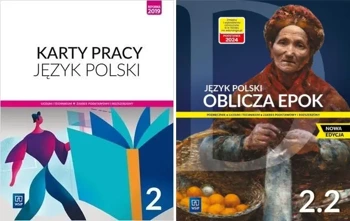 OBLICZA EPOK 2 PODRĘCZNIK 2.2 + KARTY PRACY POLSKI WSiP NOWA Edycja 2024 LO - Ewa Nowak