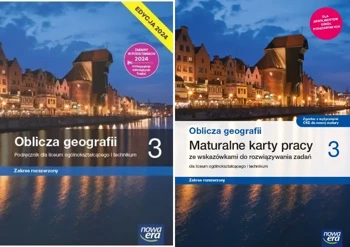 OBLICZA GEOGRAFII 3 PODRĘCZNIK + KARTY PRACY ROZSZERZONY NOWA ERA 2024 LO - Violetta Feliniak