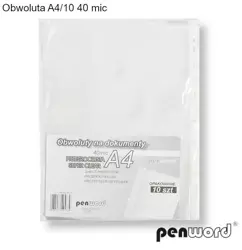 Obwoluta A4 40 mic krystaliczna 10szt - Penword