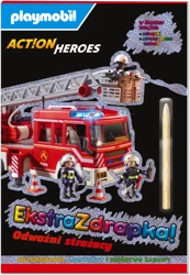 Odważni strażacy. Playmobil Action Heroes. Ekstrazdrapka - Opracowanie zbiorowe