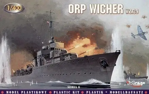 Okręt ORP Wicher wz. 39 - Mirage Hobby