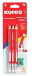 Ołówek do nauki pisania 3szt - Kores - ASTRA
