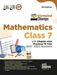 Olympiad Champs Mathematics Class 7 with Chapter-wise Previous 10 Year (2013 - 2022) Questions 4th Edition | Complete Prep Guide with Theory, PYQs, Past & Practice Exercise | - , Disha Experts