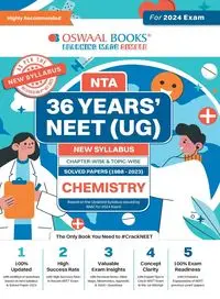 Oswaal NEET (UG) 36 Years Chapter-wise Topic-wise Solved Papers Chemistry For 2024 Exams ( New Edition) - , Oswaal Editorial Board