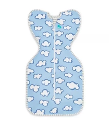 Otulacz Swaddle UP - rozmiar XS - niebieski, chmurki - ETAP 1 Original