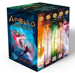 Pakiet Apollo i boskie próby. Tomy 1-5 wyd. 2025 - Rick Riordan