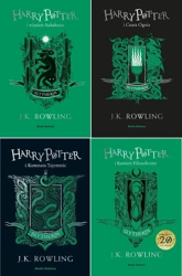 Pakiet Harry Potter Tomy 1-4 (Slytherin) J.K. Rowling - Joanne K. Rowling