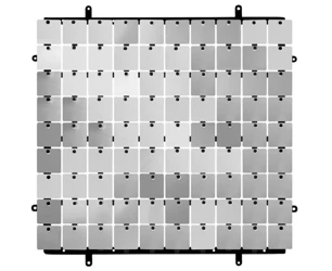 Panel dekoracyjny srebrny czarne tło typ B 30x30cm - Gerls