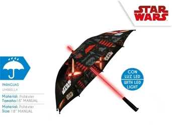 Parasolka Star Wars 18cali  ze światełkami LED SWE70279 - Kids Euroswan