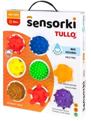 Piłeczki sensoryczne Sensorki Bez dziurki 8szt - Tullo