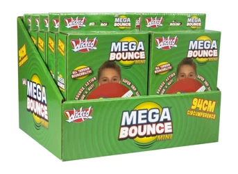 Piłka skacząca Mega Bounce mini  1 szt. mix kolorów - Wicked Vision Limited