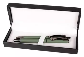 Pióro + długopis Master Gun w etui 38 zielony - Cresco