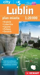 Plan miasta Lublin 1:20 000 plastik DEMART - opraowanie zbiorowe