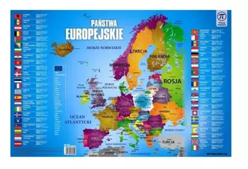 Plansza na biurko Mapa Europy 550x365 mm - GDD