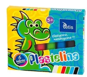Plastelina 15g 6 kolorów KP001-A - Tetis