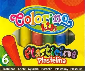 Plastelina 6 kolorów COLORINO - ABRO