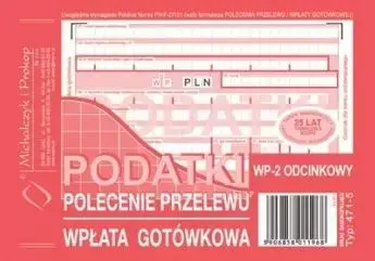 Podatki polecenie przelewu - wpłata... 471-5 - Michalczyk i Prokop