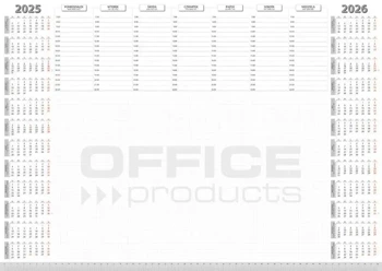 Podkładka na biurko A2/52K planer 2025/26 biały - Office