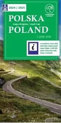 Polska mapa drogowa 2024/2025 1:800 000 - praca zbiorowa