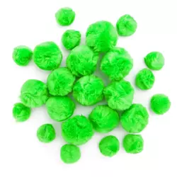 Pompony akrylowe zielone mix 24 szt. - dp Craft